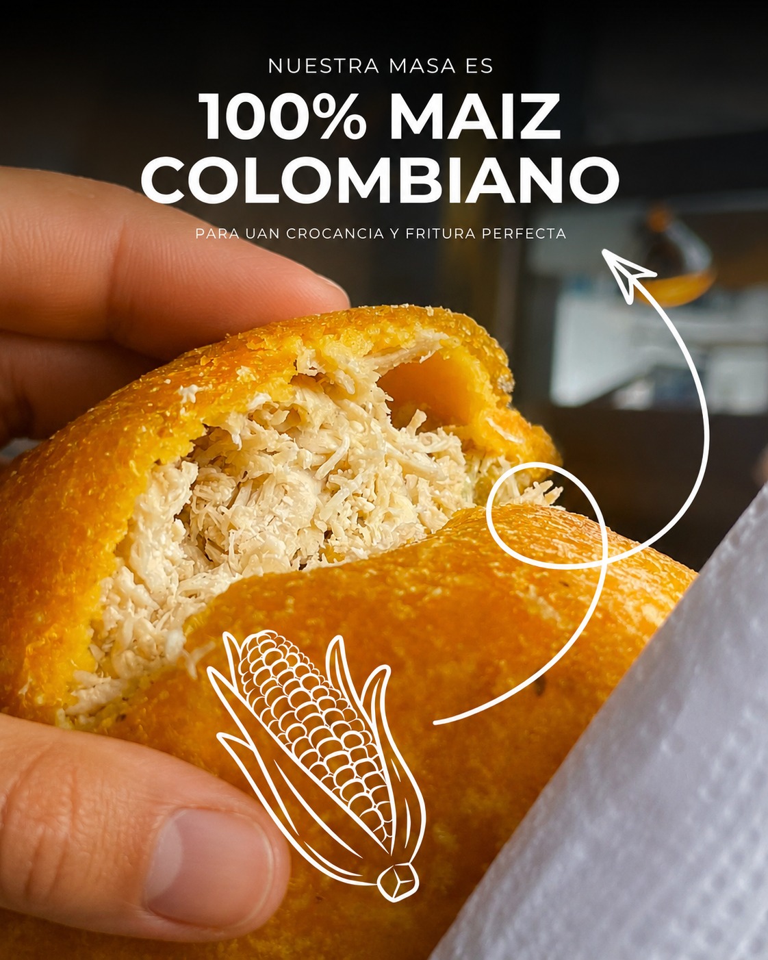 Maíz colombiano natural